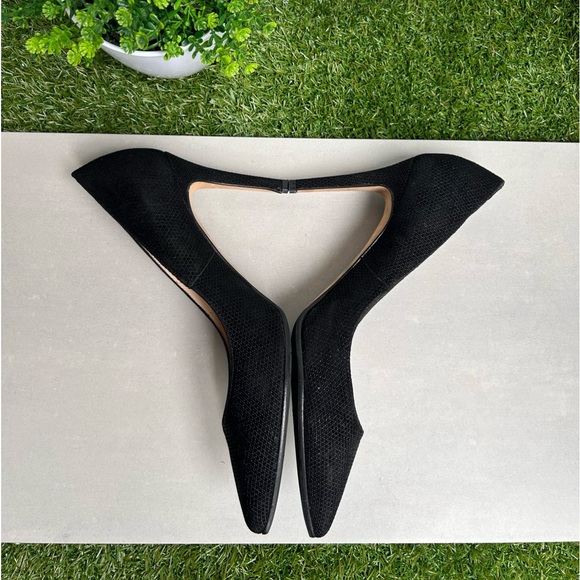 Aquatalia Pump black shoes for Women size 8.5  3” gently used/Made in Italy - Picture 8 of 15